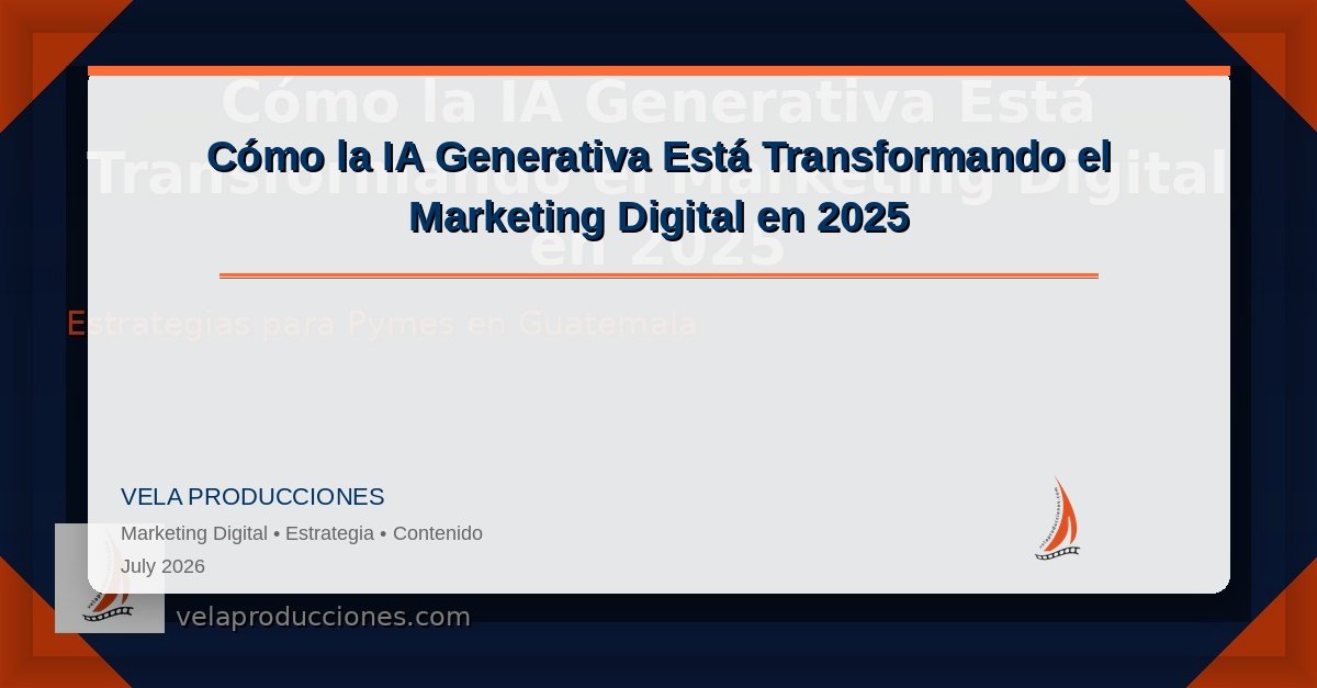 Cómo la IA Generativa Está Transformando el Marketing Digital en 2025