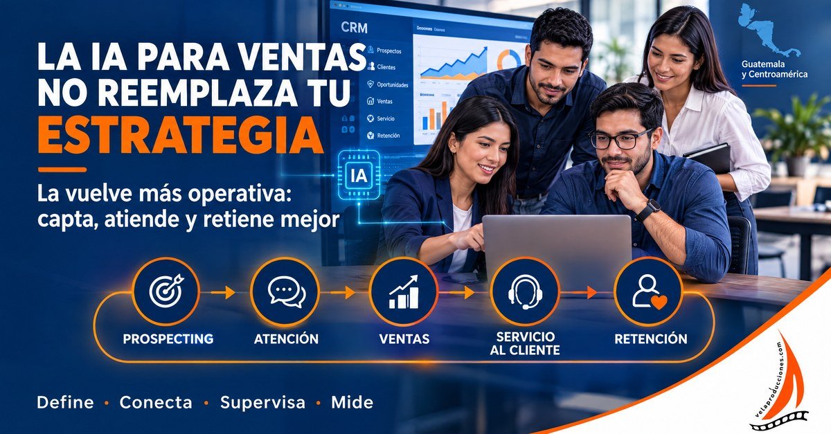 La IA para ventas no reemplaza tu estrategia: la vuelve más operativa