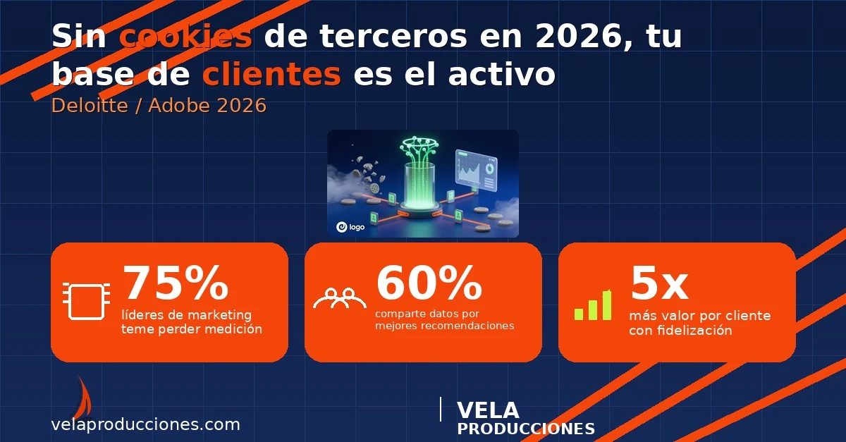 Datos propios 2026: sin cookies de terceros, tu base de clientes es el activo