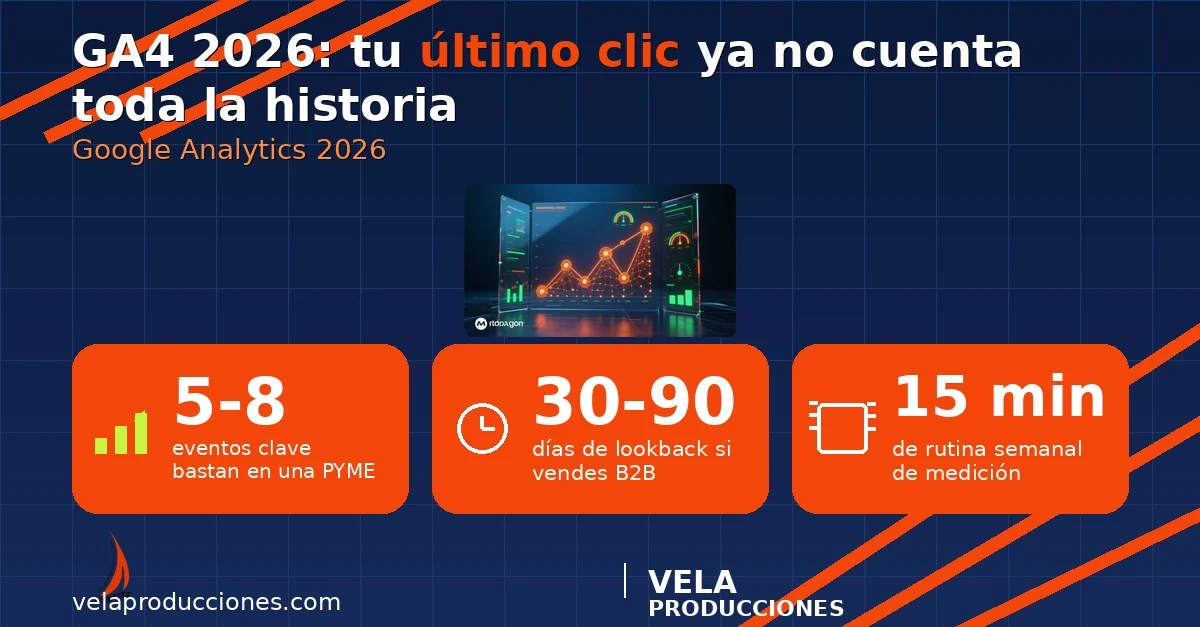 GA4 2026: la atribución cambió y tu último clic miente