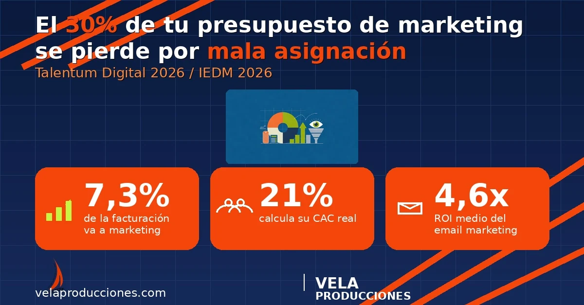 Presupuesto de marketing 2026: el 30% que se pierde por mala asignación