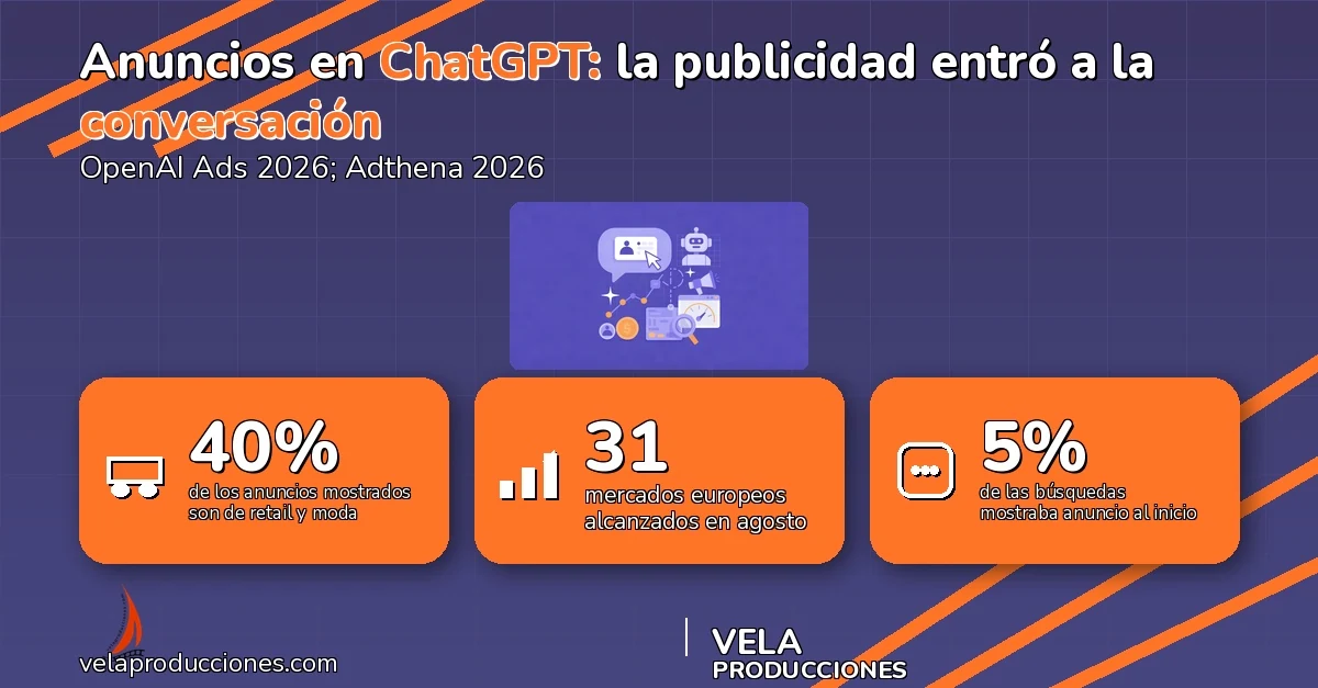 Anuncios en ChatGPT 2026: qué cambia para tu marca cuando la IA responde