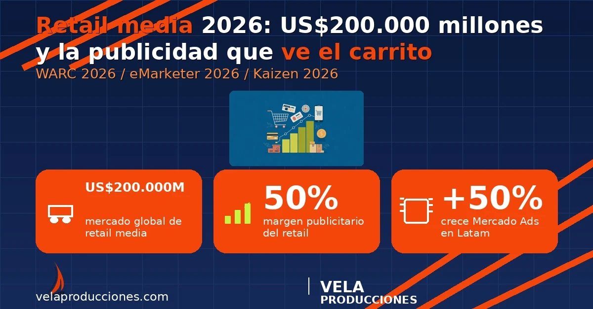 Retail media 2026: la publicidad que sí ve el carrito de compra